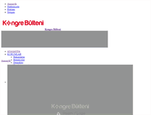 Tablet Screenshot of kongrebulteni.com